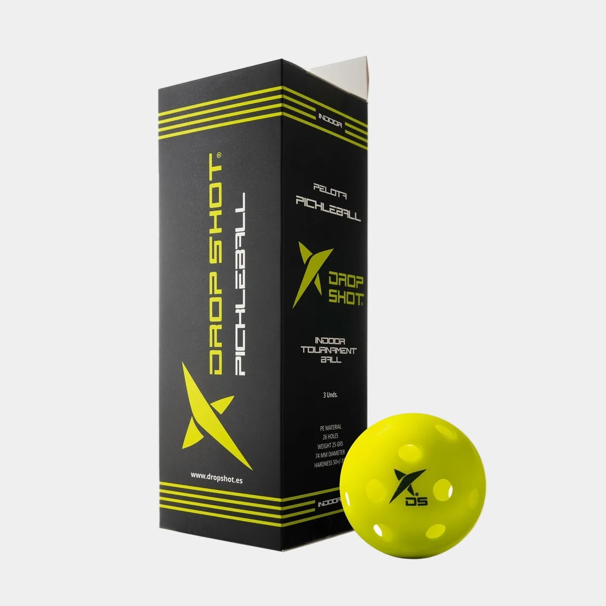Drop Shot PELOTA PICKLEBALL INDOOR X3