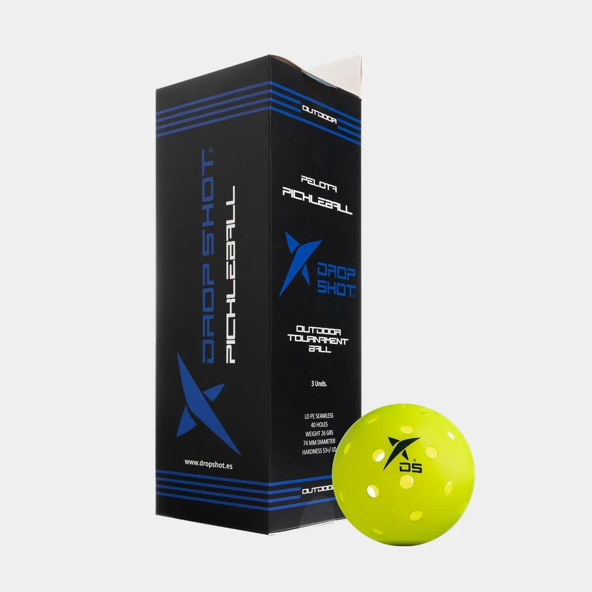 Drop Shot PELOTA PICKLEBALL OUTDOOR X3