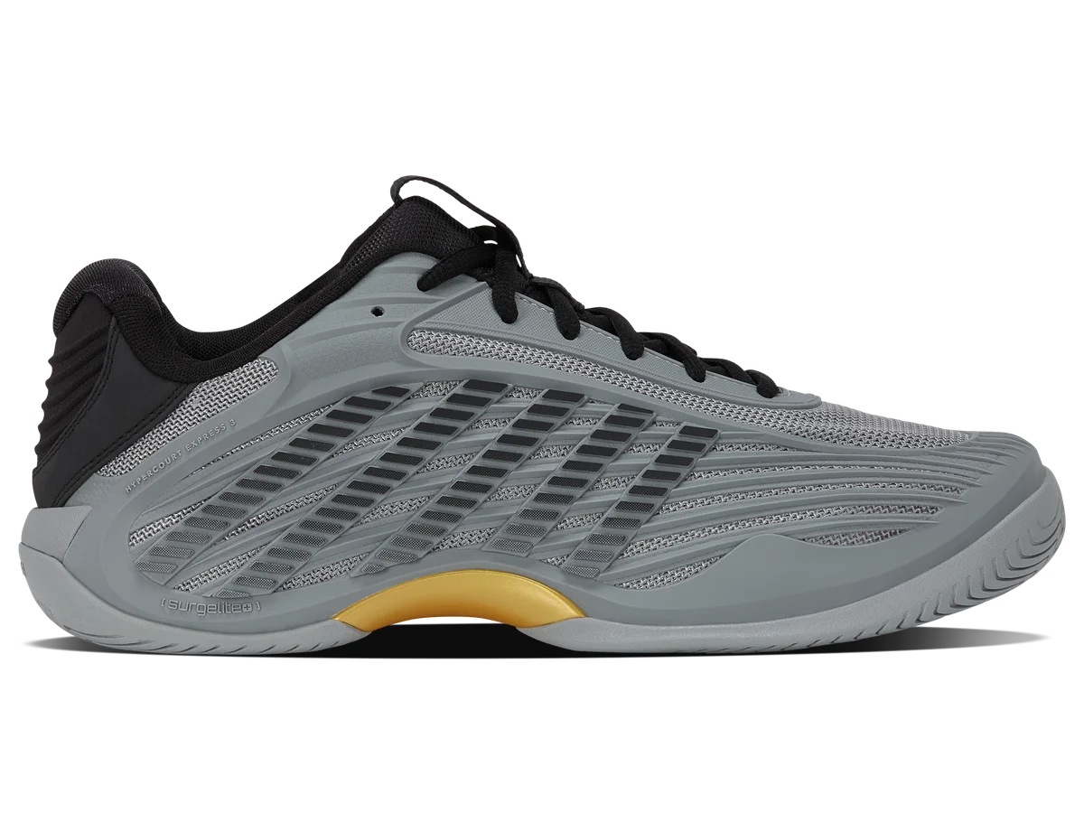 Kswiss 04603-062-M | HYPERCOURT EXPRESS 3 | ULTIMATE GRAY/MOONLESS NIGHT/GOLD