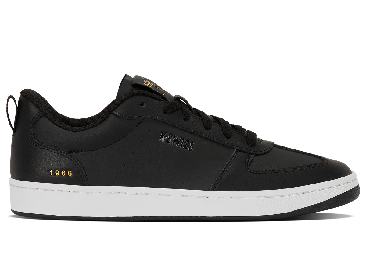 Kswiss 04734-002-M | COURT VARSITY | BLACK/WHITE