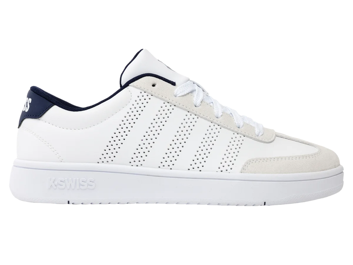 Kswiss 04784-124-M | COURT OPEN T-TOE | WHITE/INDIGO
