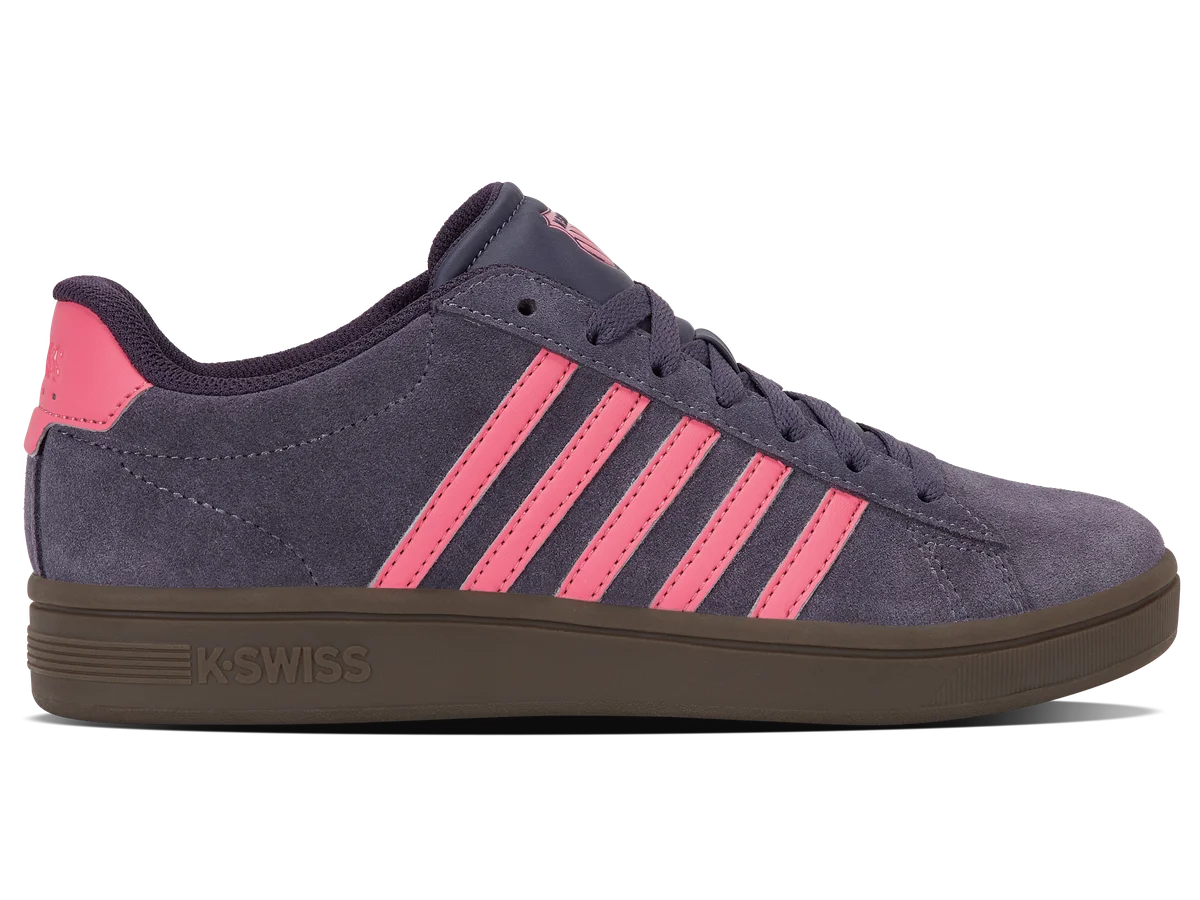 Kswiss 99492-537-M | COURT TIEBREAK II SDE | PURPLE VELVET/PINK LEMONADE/GUM