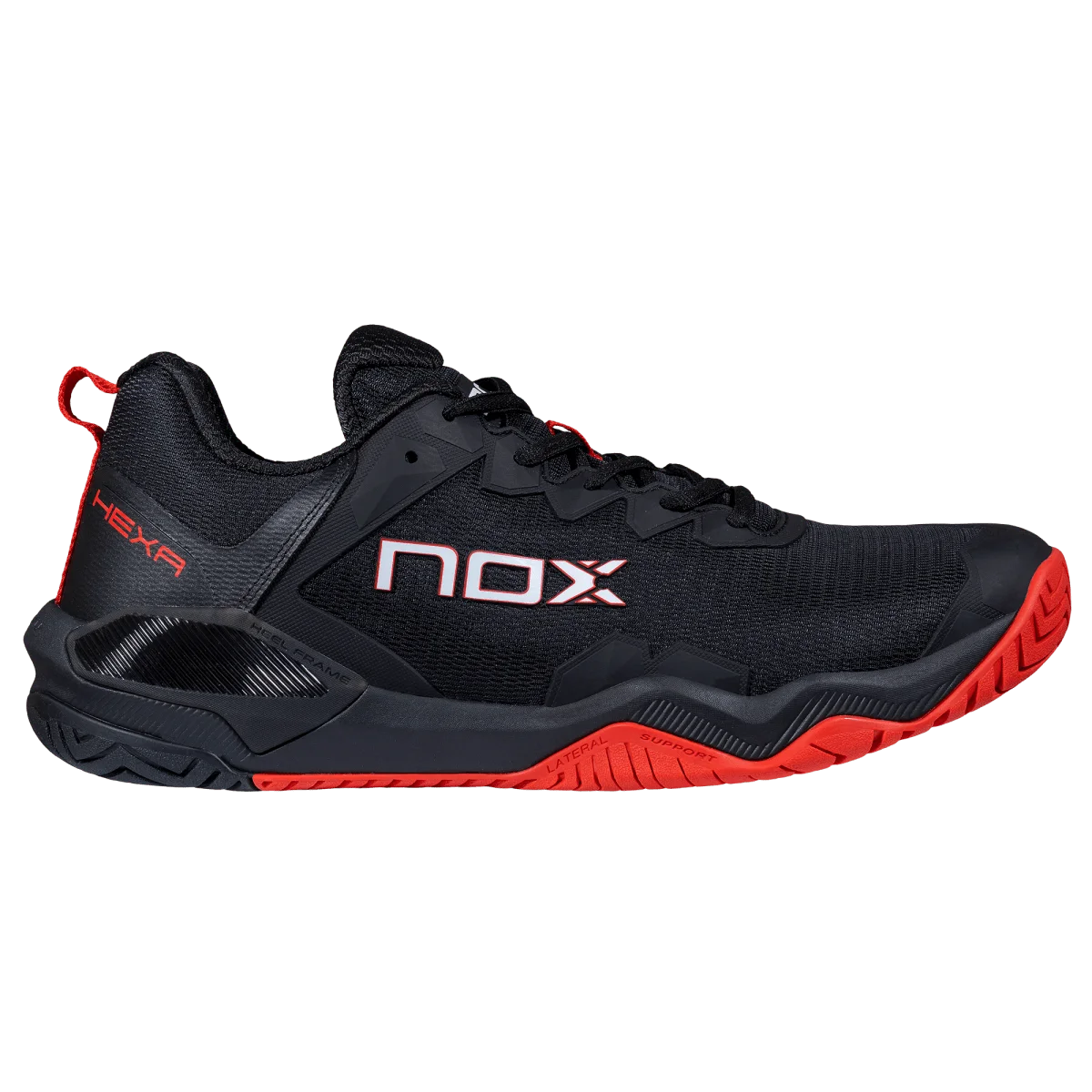 Nox Zapatillas de Pickleball LUX HEXA Black/Molten Lava