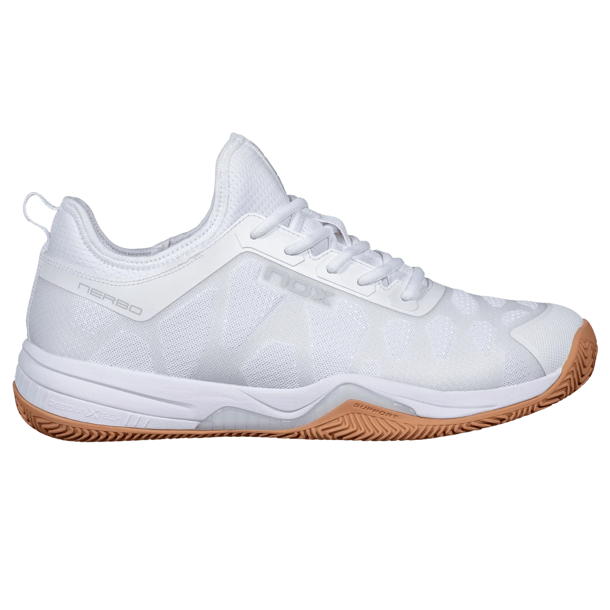 Nox Zapatillas de Pádel NERBO Blanco/Suela Caramelo